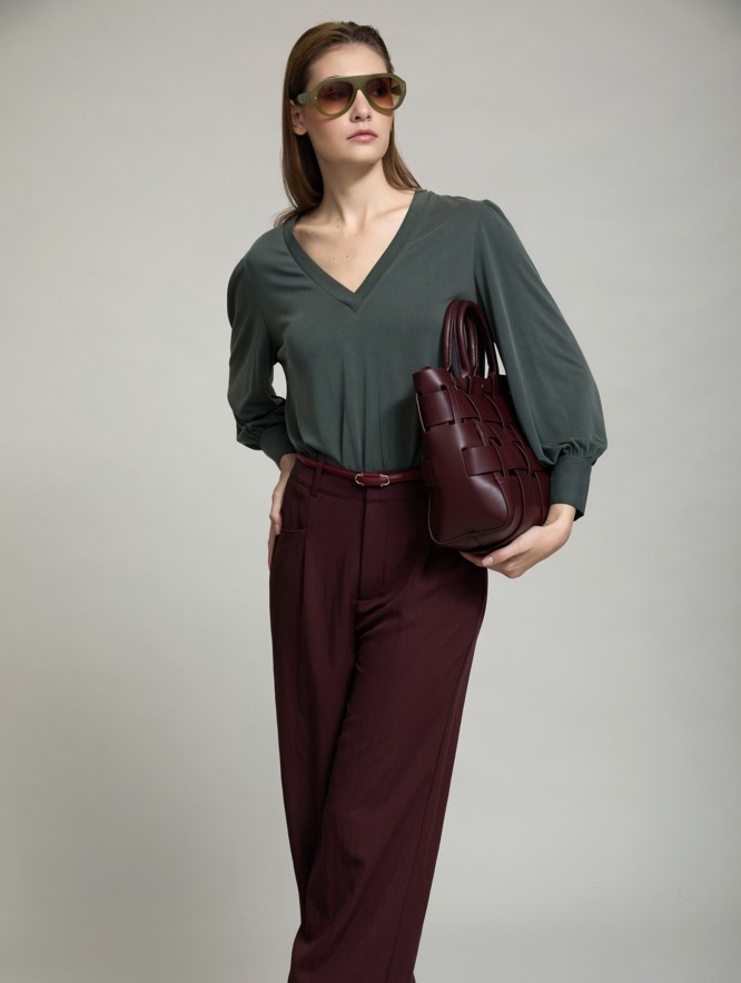 V-Neck modal T-Shirt
