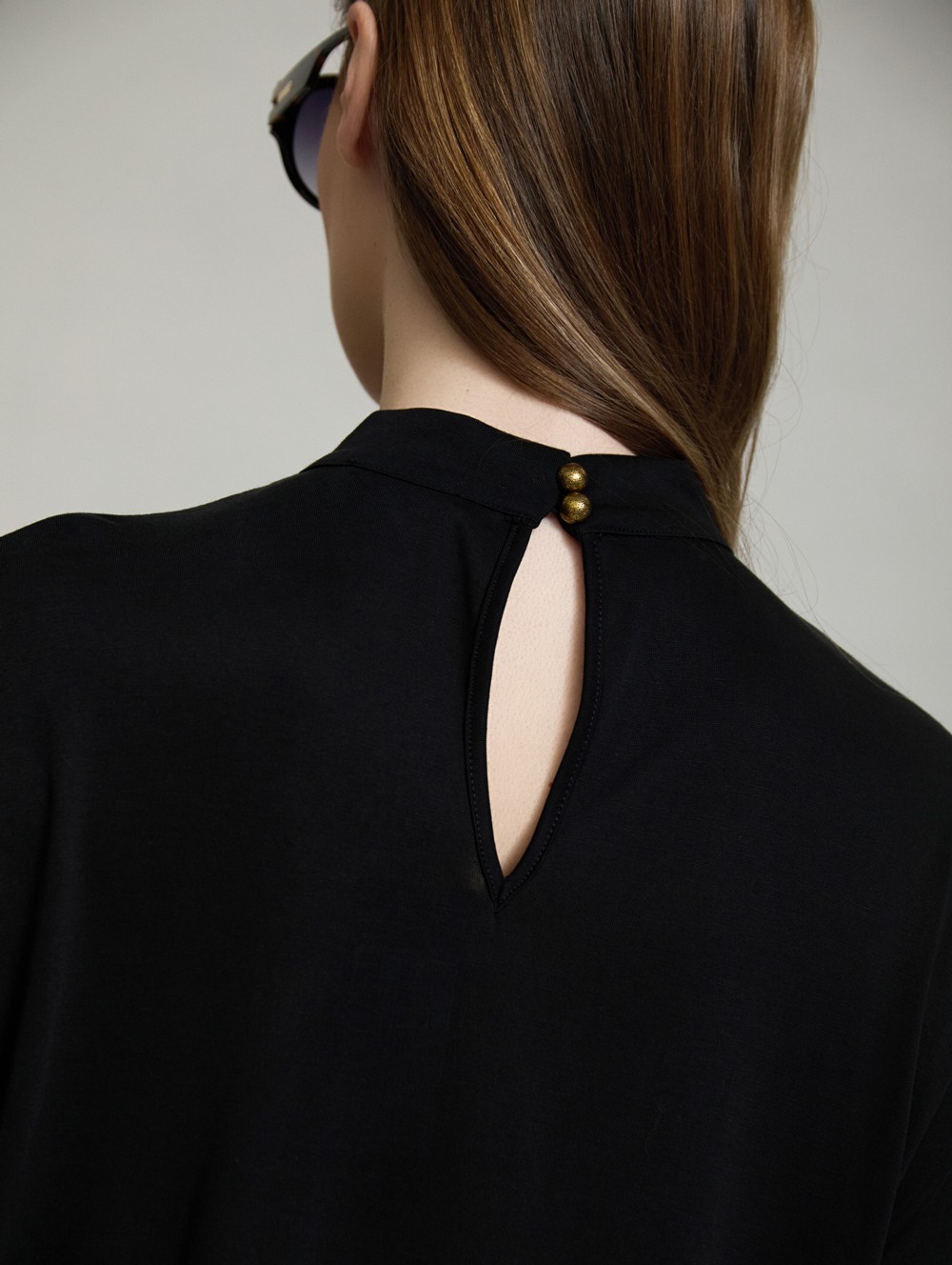 Dress with knot neck
