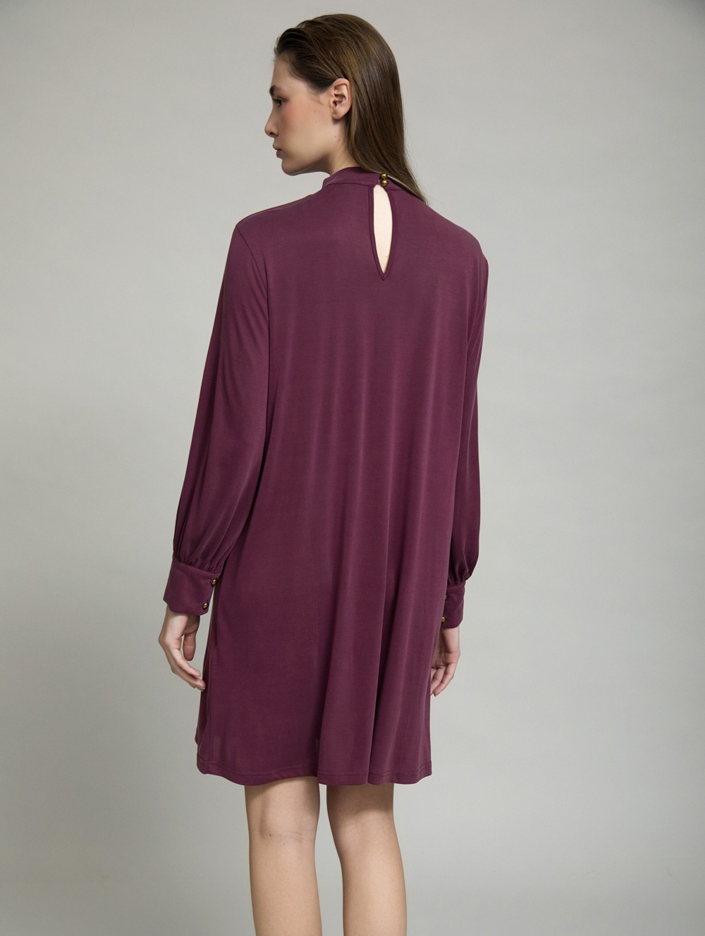 Dress with knot neck