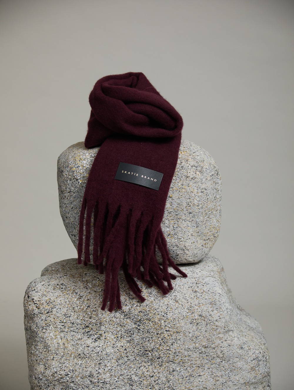 Fringed maxi scarf