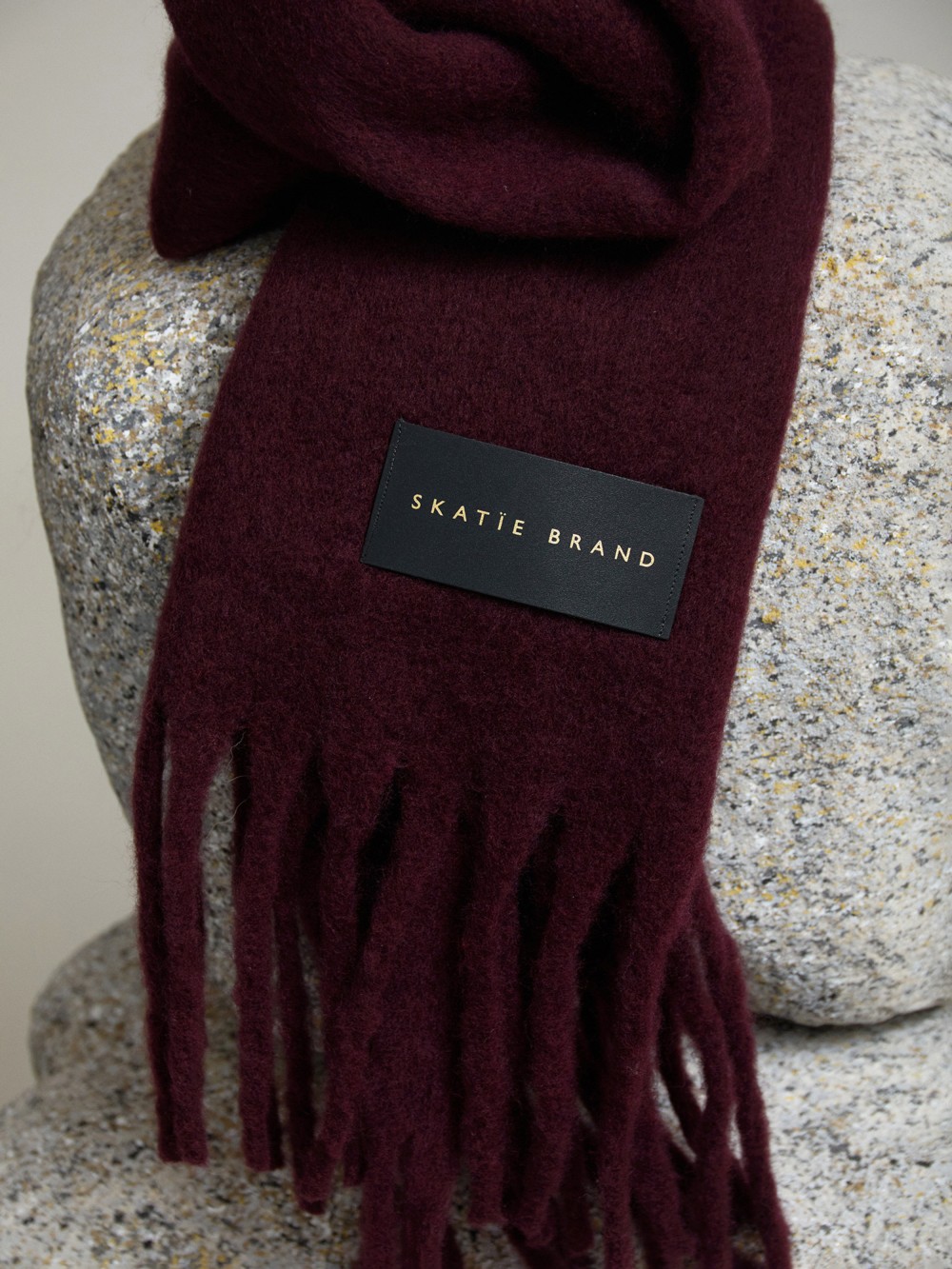Fringed maxi scarf