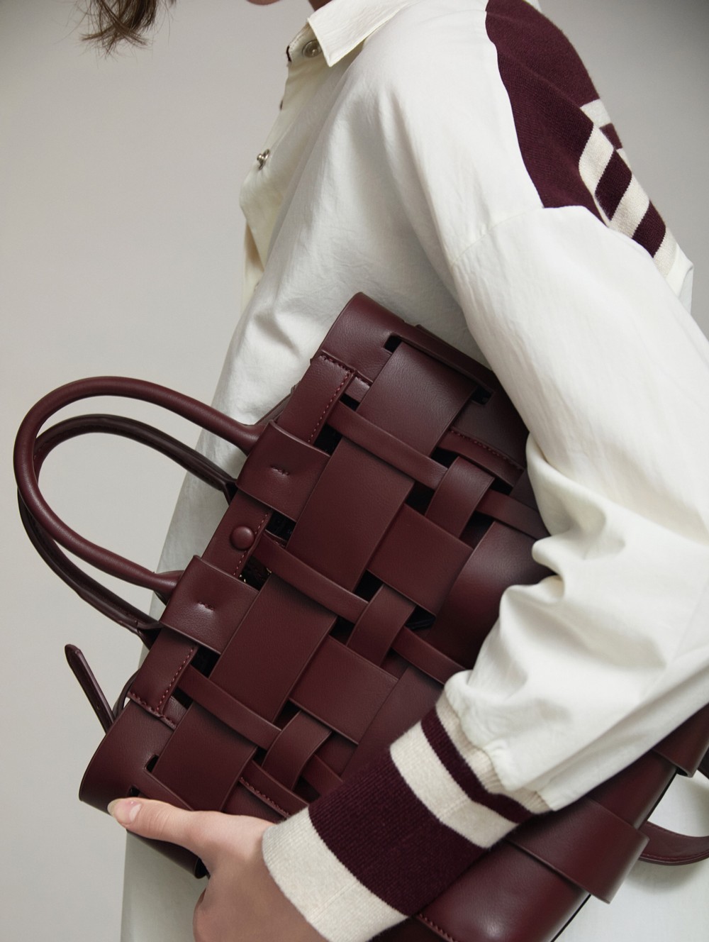Basket tote bag