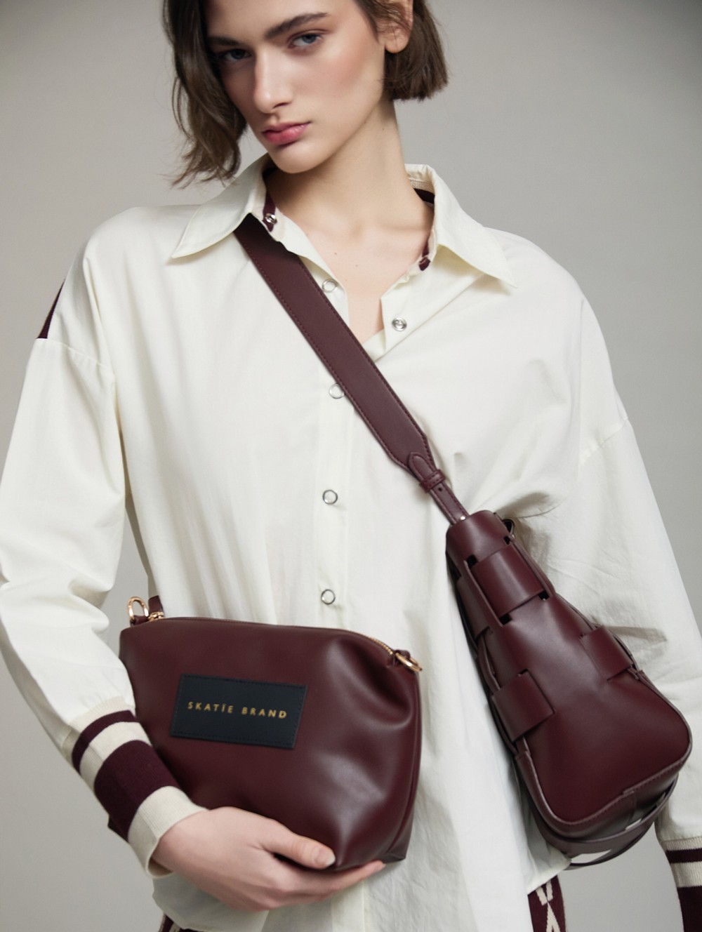 Basket tote bag