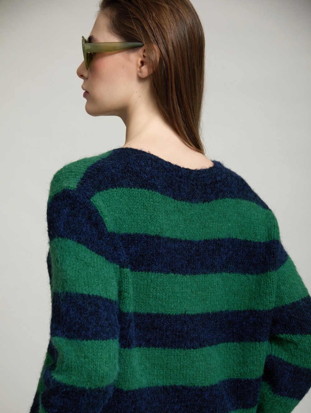 Soft knit striped sweater