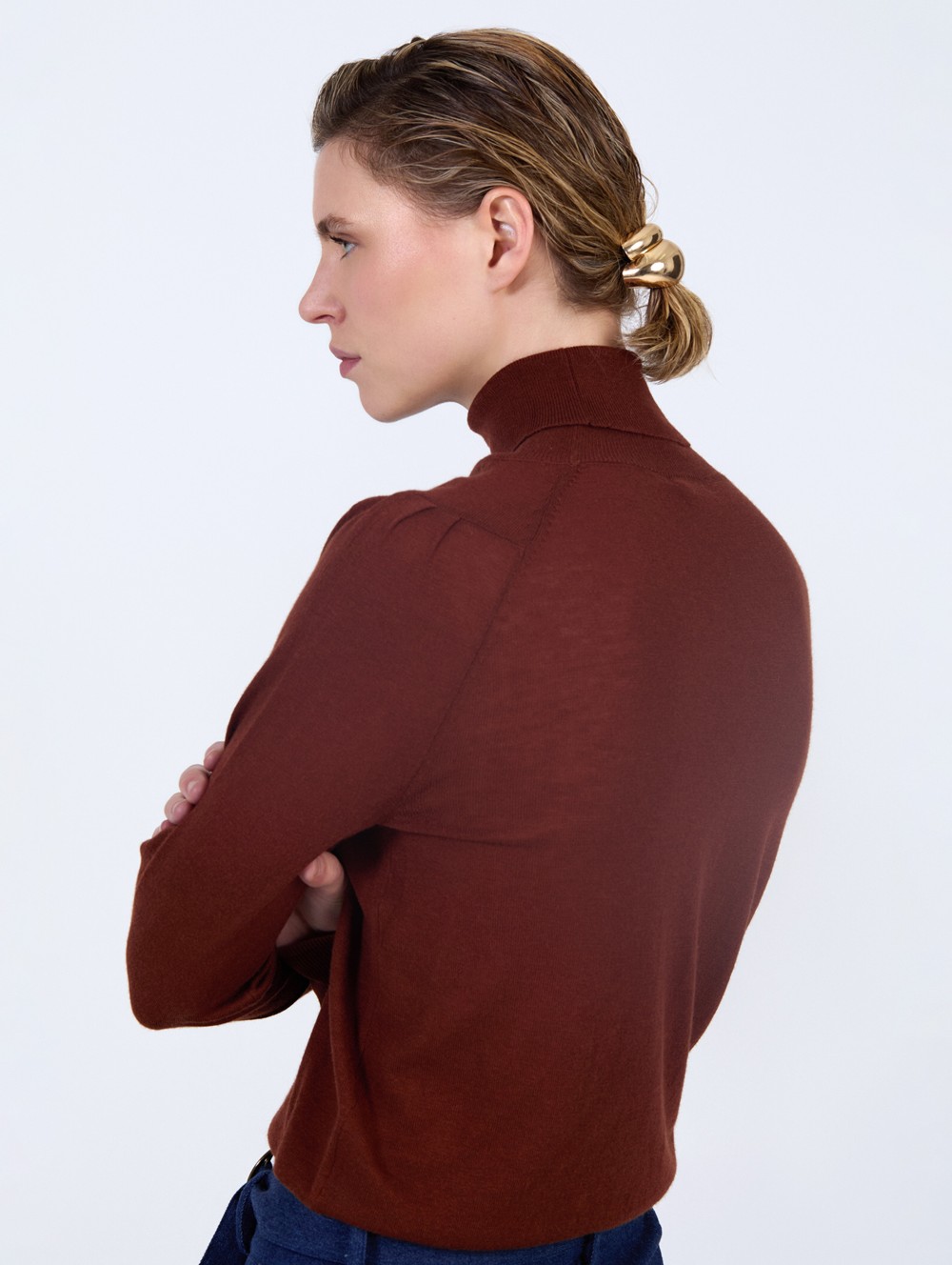 Plain knitted sweater 5