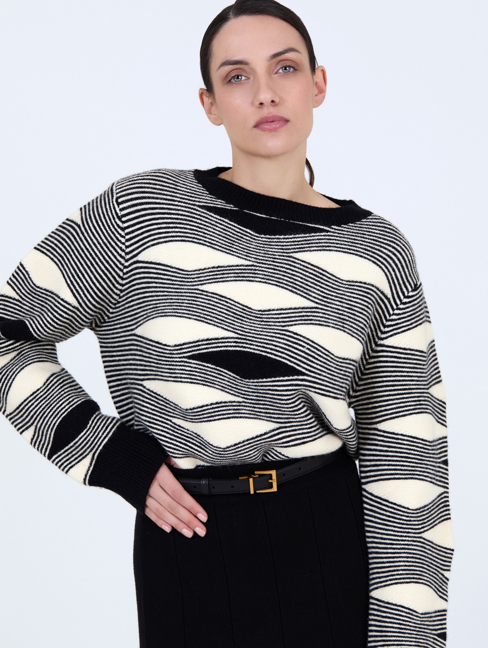 Jersey intarsia ondas 2