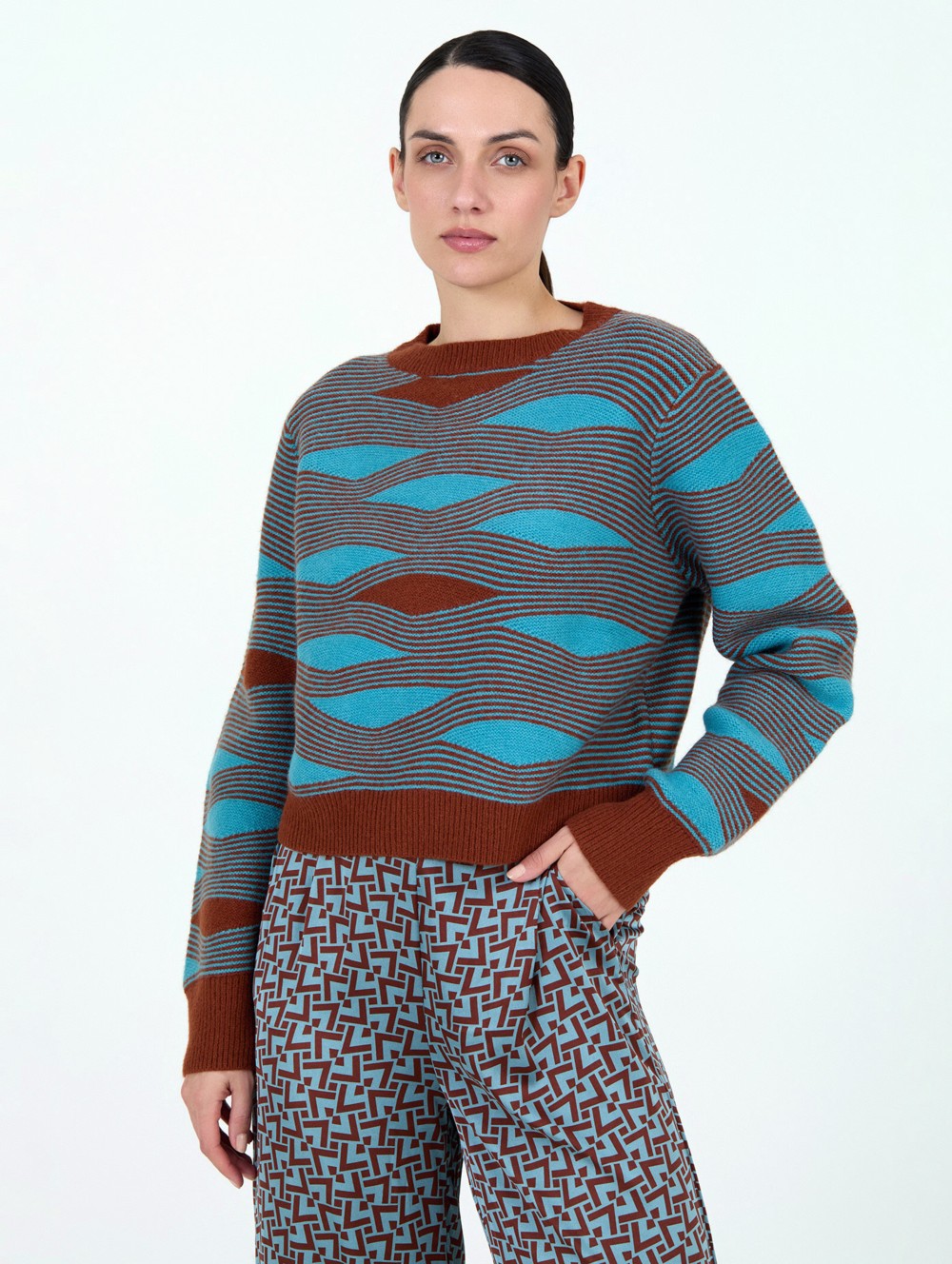 Jersey intarsia ondas 2