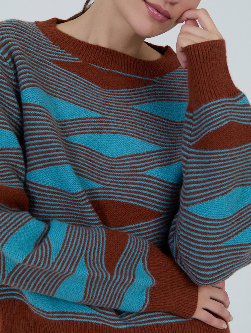 Jersey intarsia ondas 4