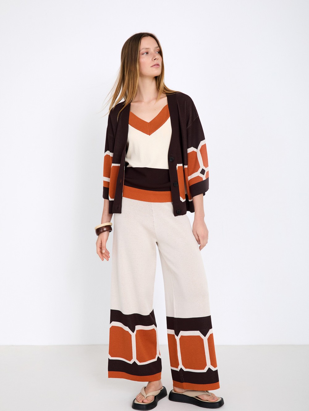 Jacquard knit jacket 2