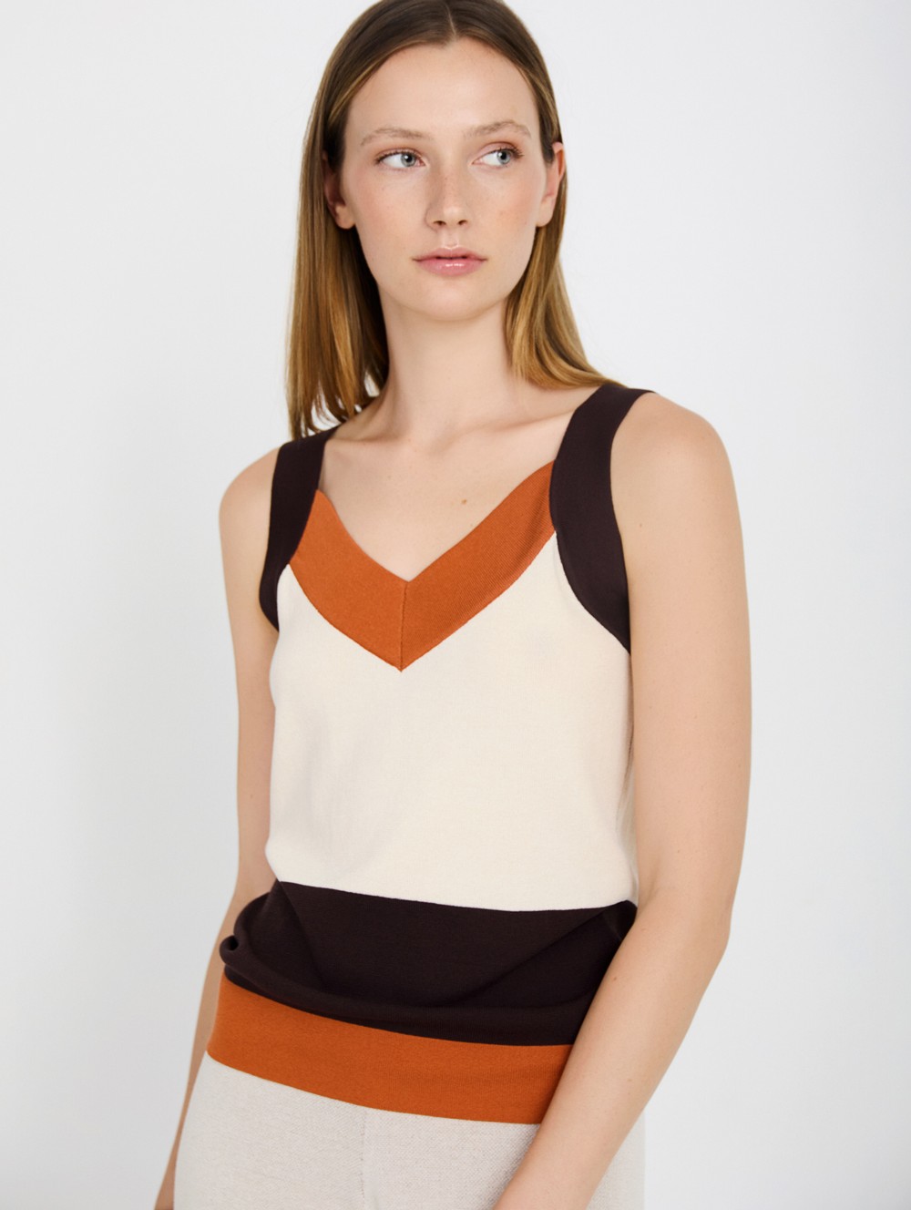 Intarsia knit top 1