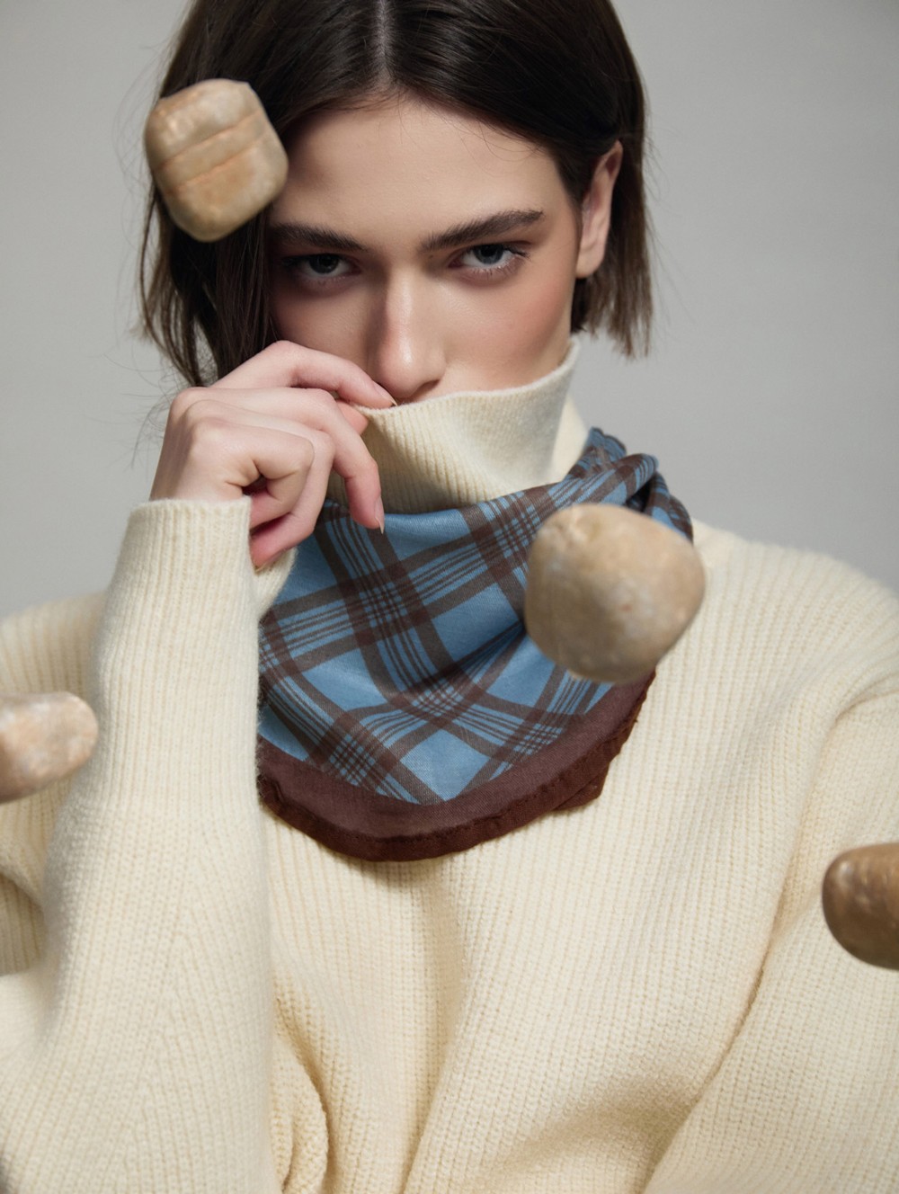 Sweater with side buttons