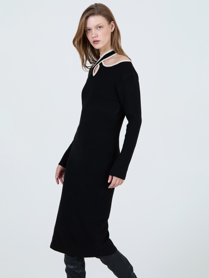 Vestido punto perlado