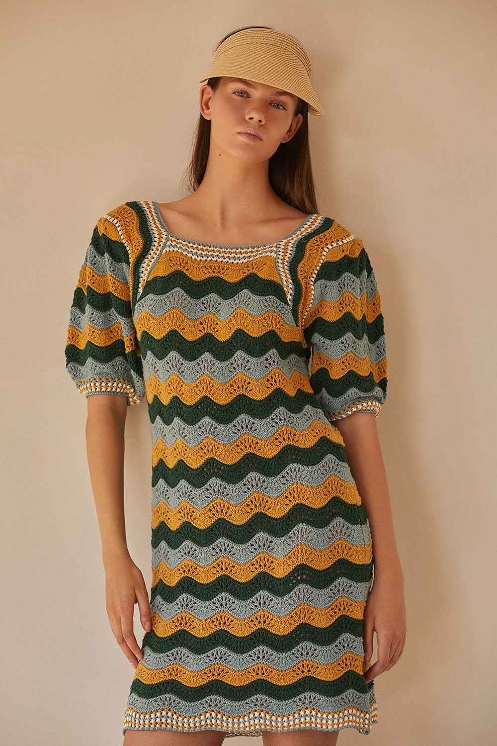 Vestido corto informal de encaje Floral para mujer, vestido playero de  Crochet para mujer, traje de baño de verano|Cover-up| - AliExpress