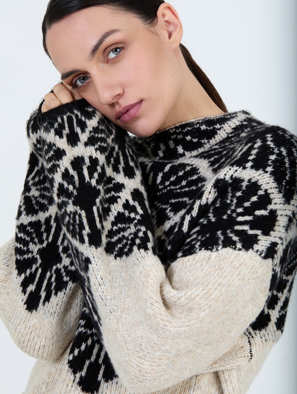 Pull en maille jacquard 2