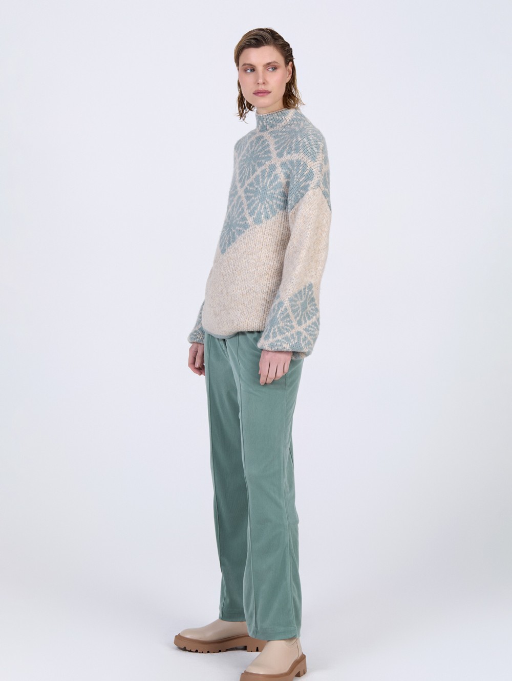 Pull en maille jacquard 4