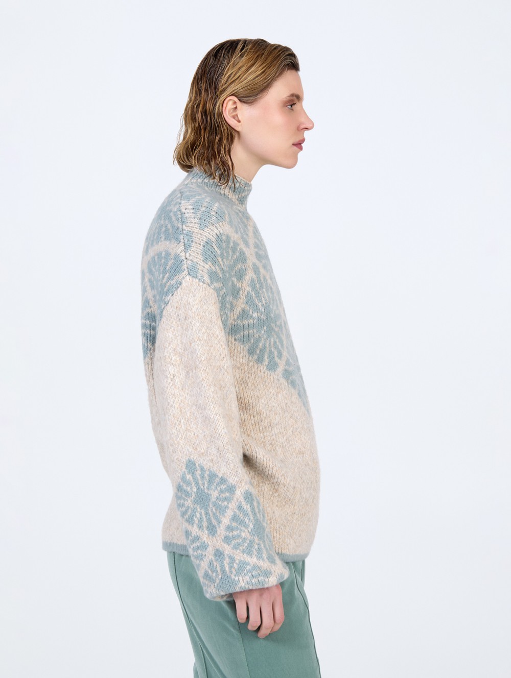 Pull en maille jacquard 2