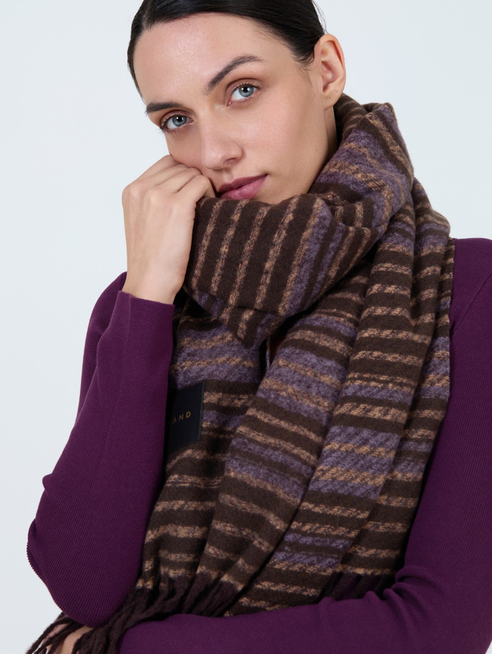 Bufanda estampado rayas