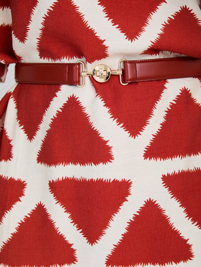 Adjustable leather belt