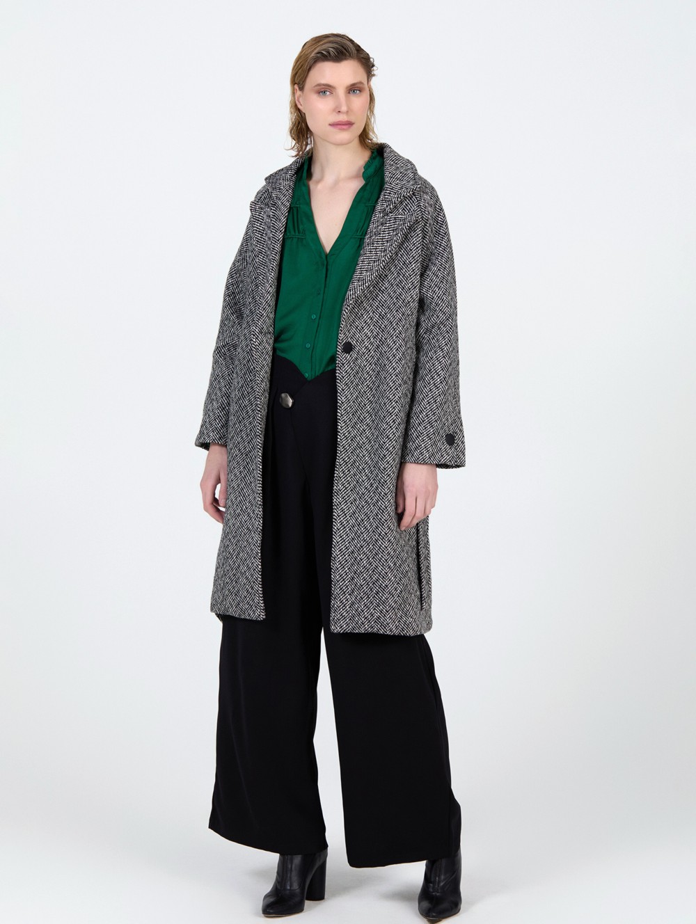 Satin ruffle blouse 4