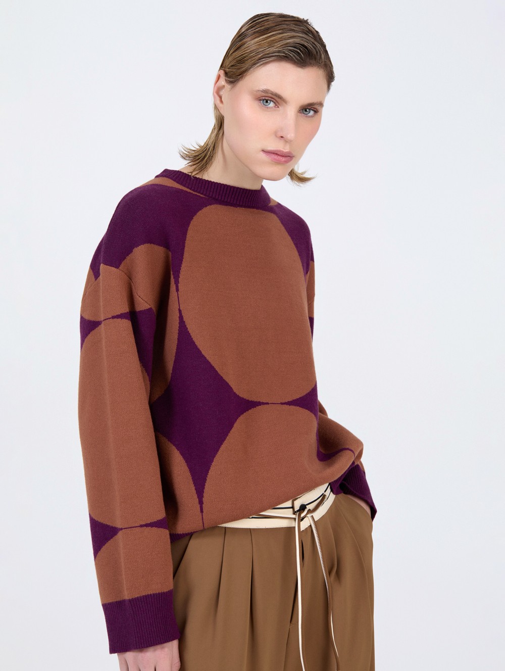 Pull jacquard à cercles 4