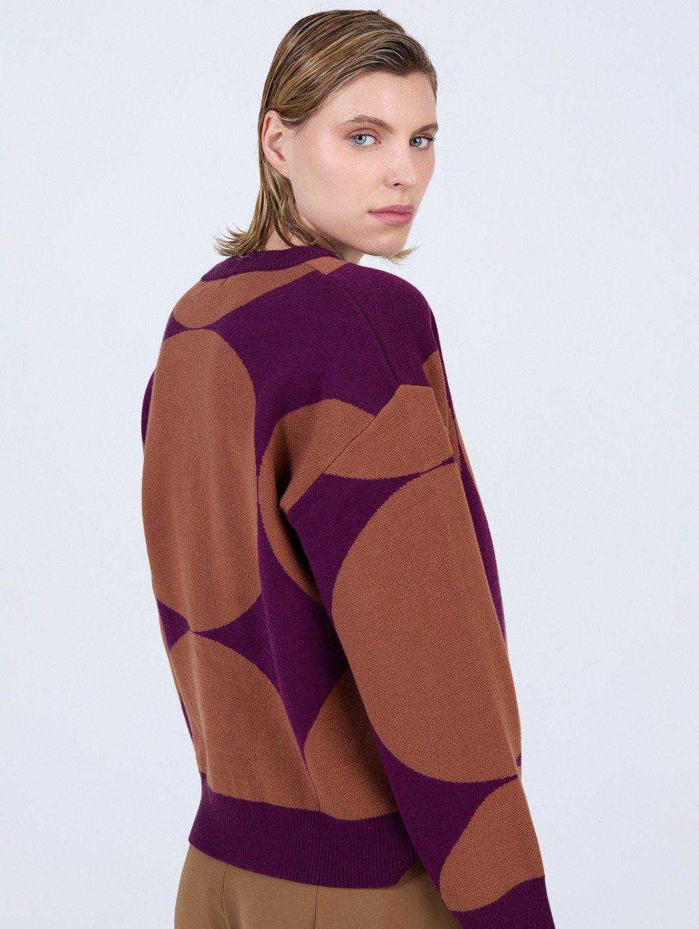 Pull jacquard à cercles 1