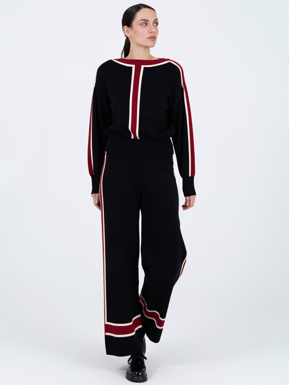 Jersey intarsia rayas 3