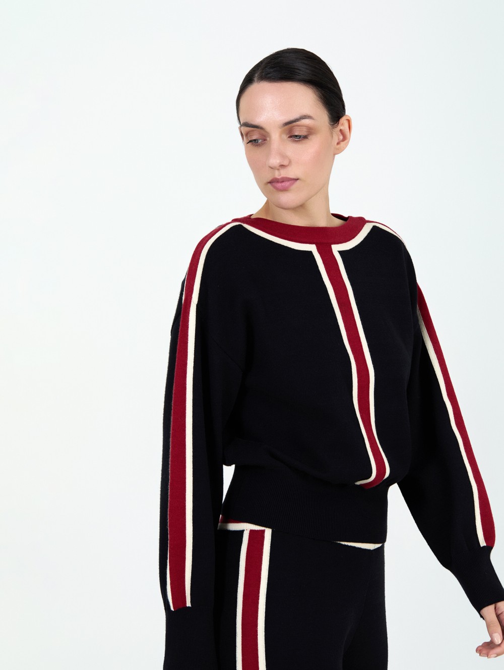 Jersey intarsia rayas 4