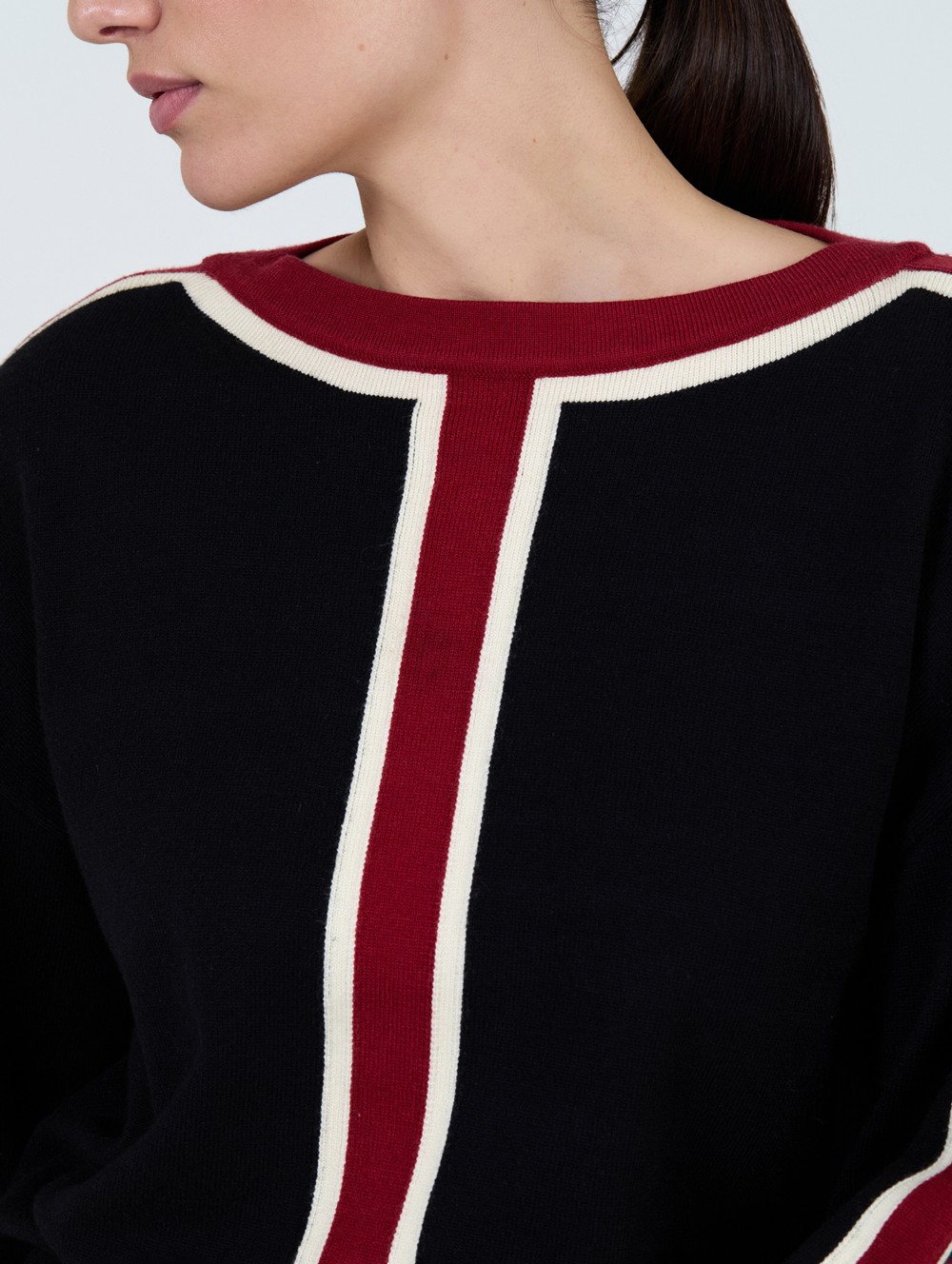Jersey intarsia rayas 5