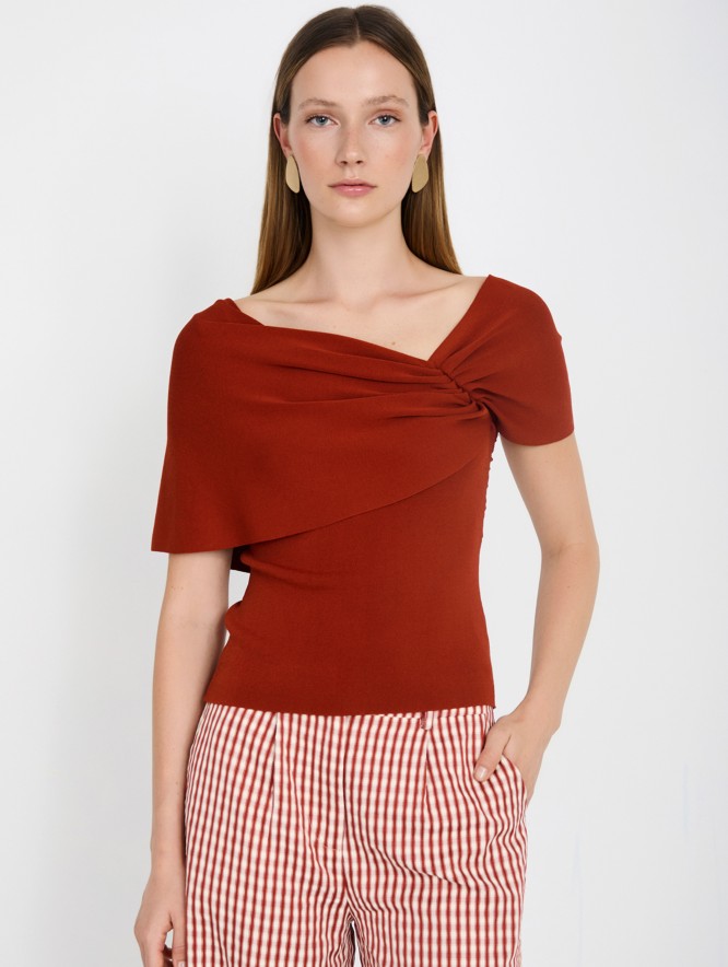 Asymmetric Knit Top