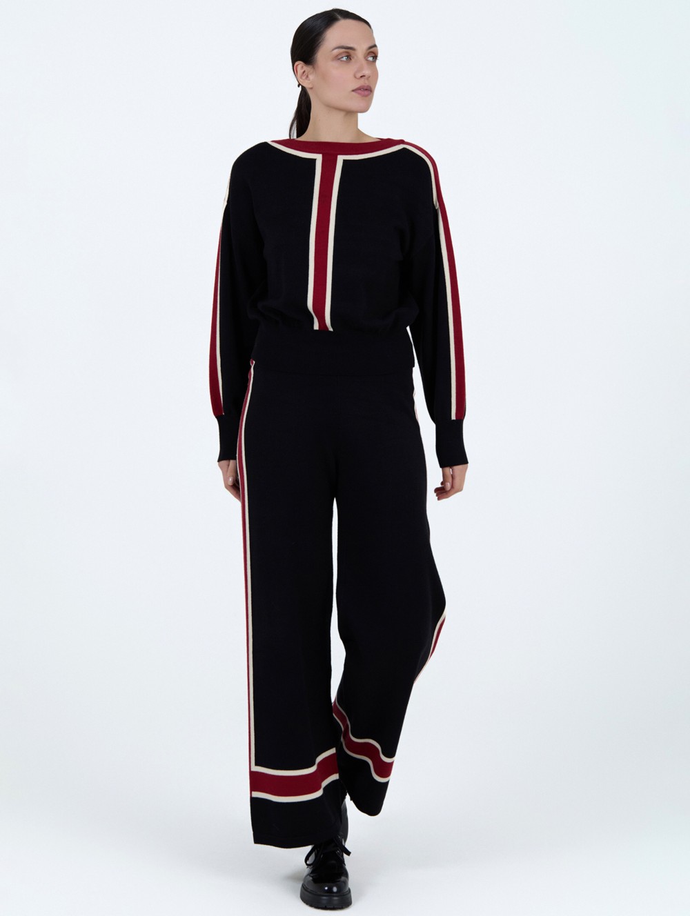 Pantalón punto rayas