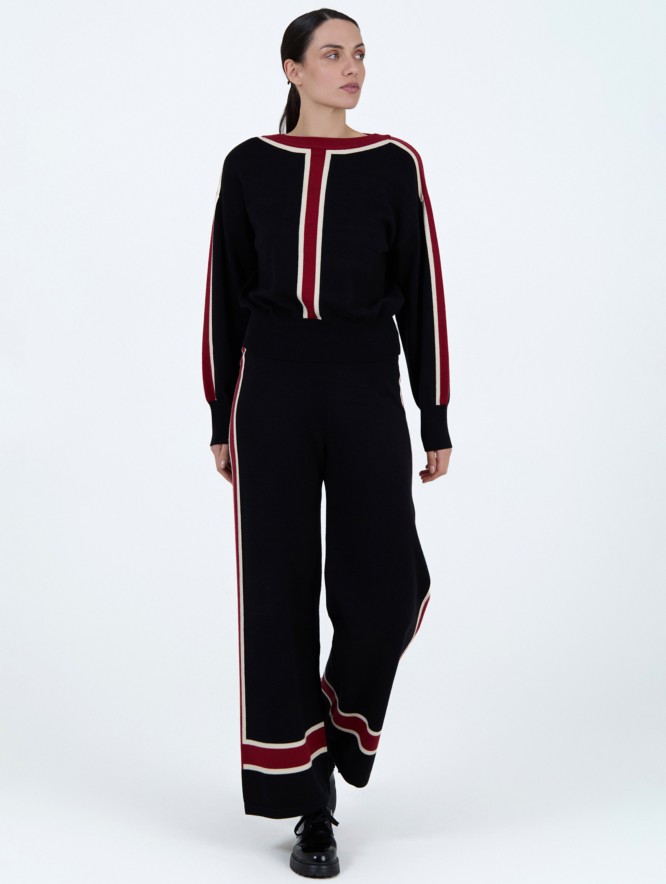 Pantalón punto rayas