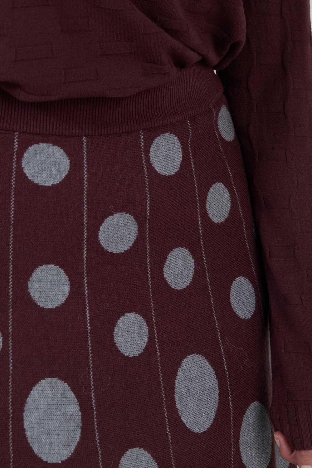 Falda jacquard círculos 1