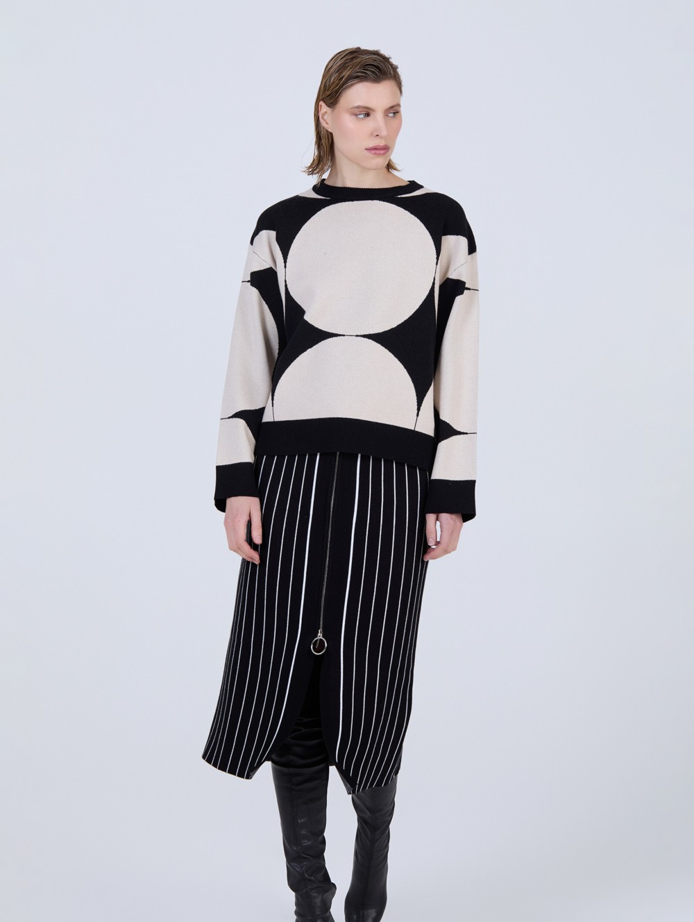 Falda punto cremallera 1