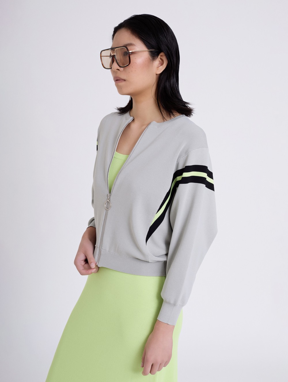 Viscose knitted jacket 3