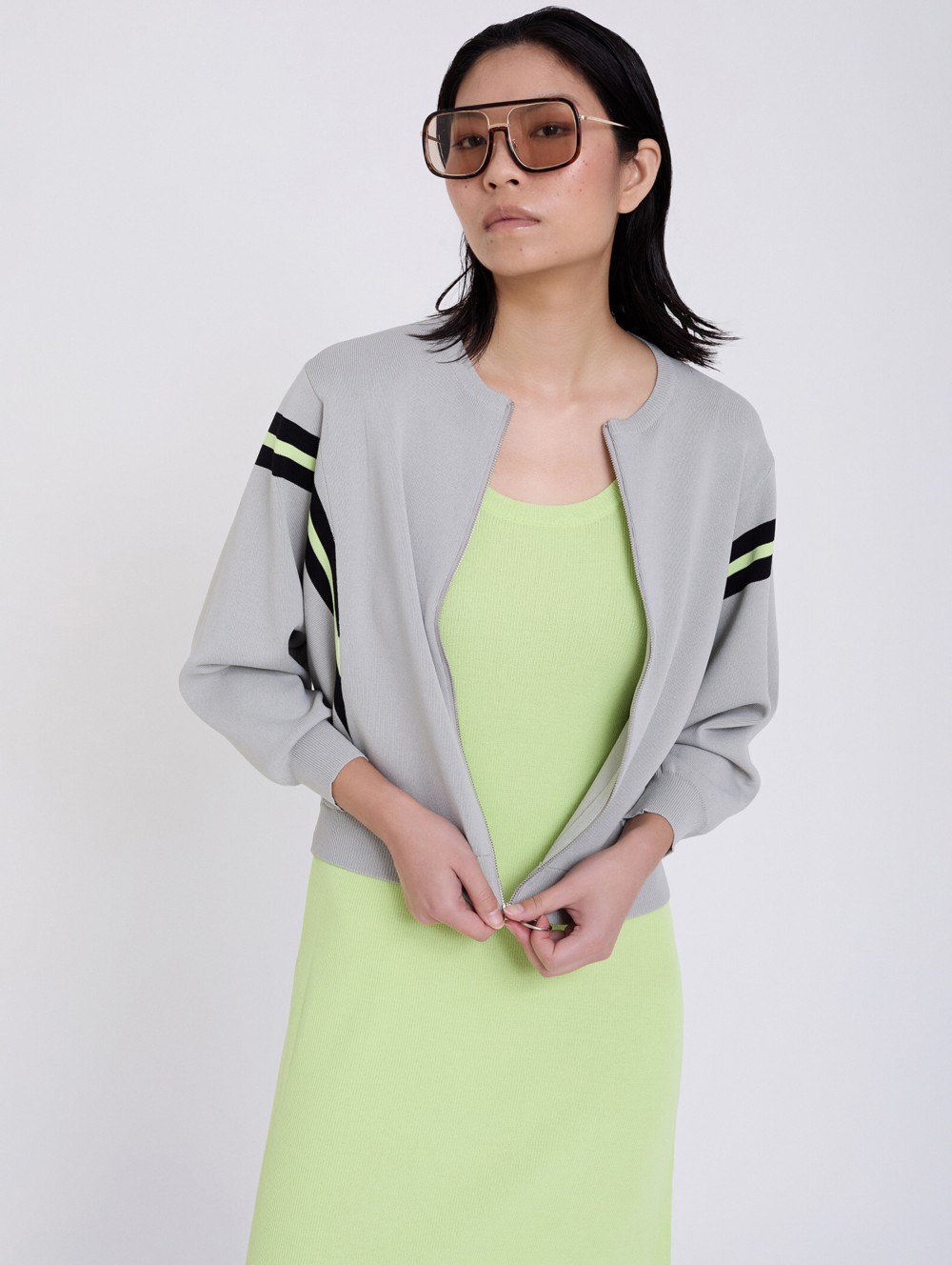 Viscose knitted jacket 4