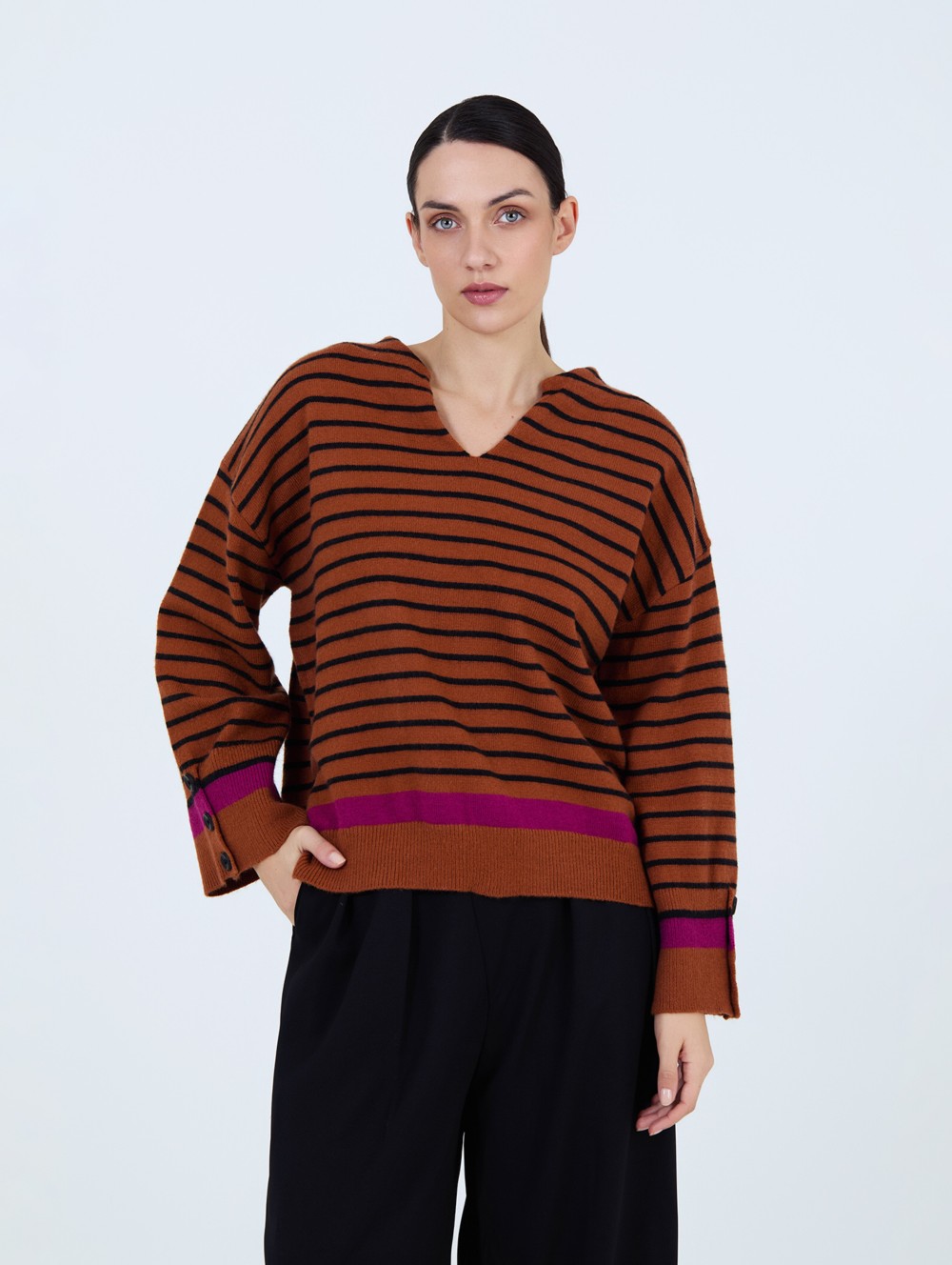 Jersey listado contraste 1