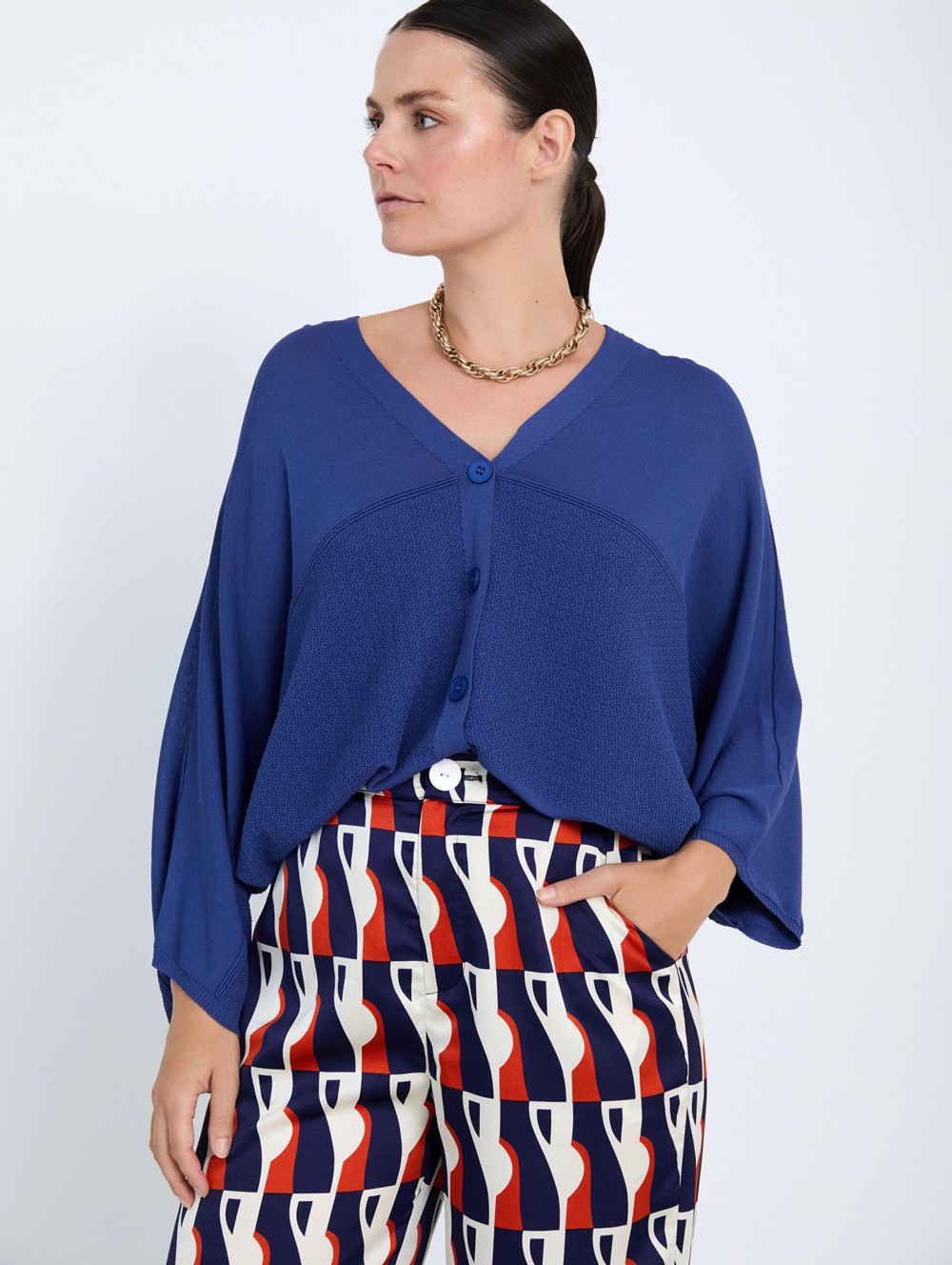 Cardigan with textured detail