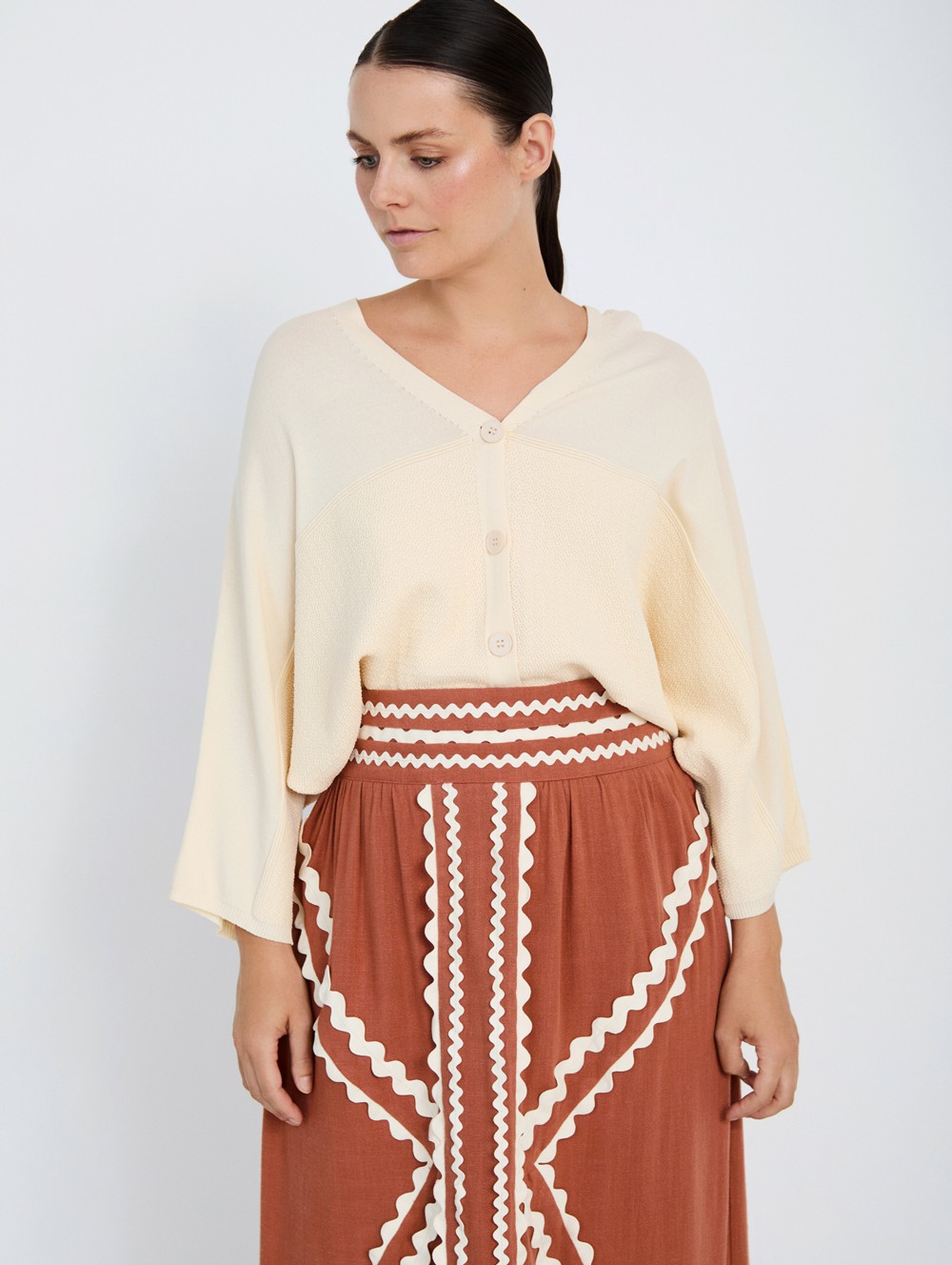 Cardigan with textured detail