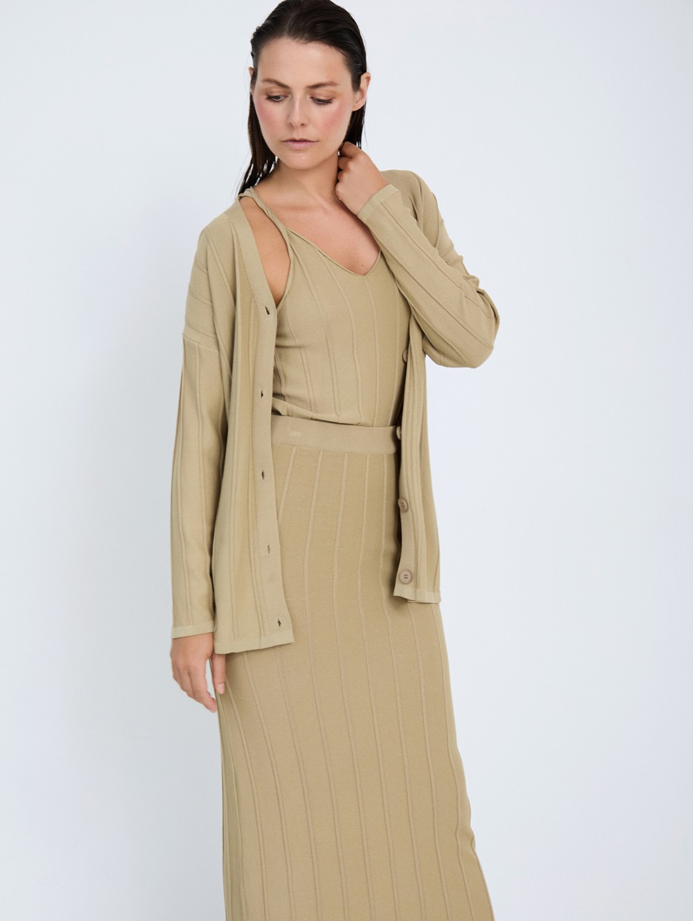 Ribbed knit jacket 3