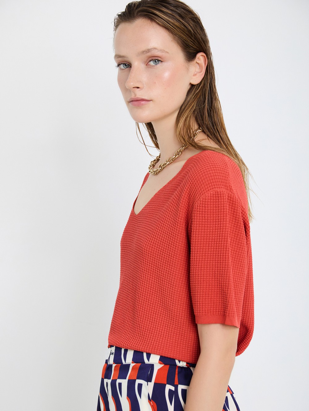 Textured knit top 2