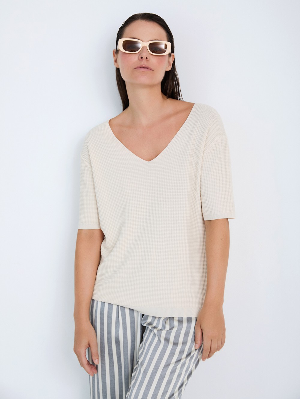 Textured knit top 3