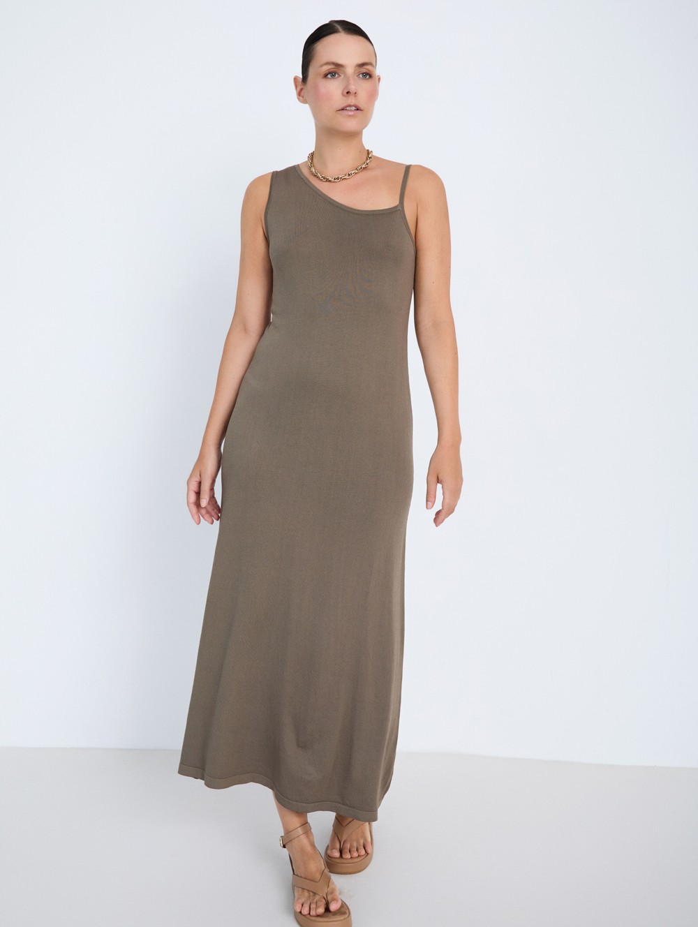 Asymmetric knit dress 1