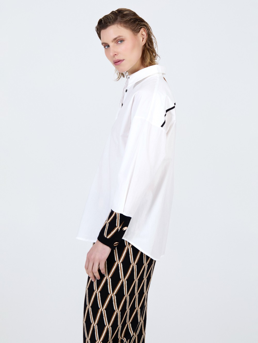 Jacquard popelin shirt 2