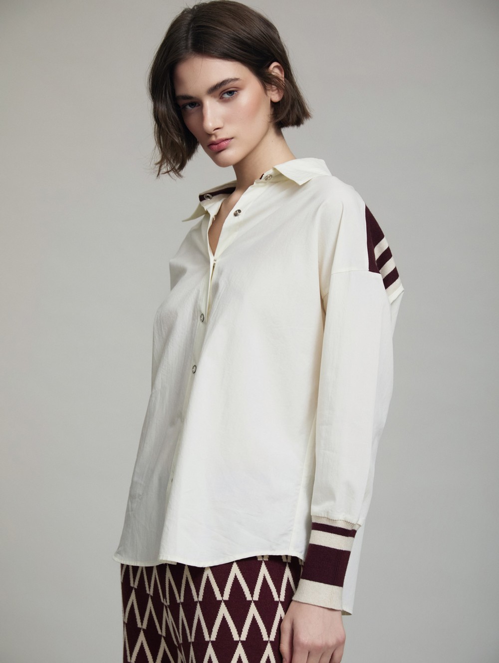 Shirt contrast cuffs