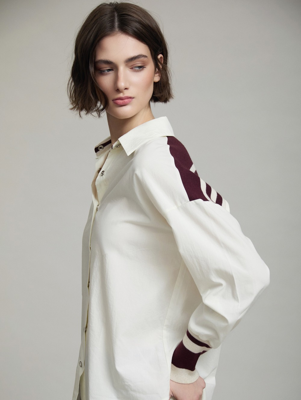 Shirt contrast cuffs