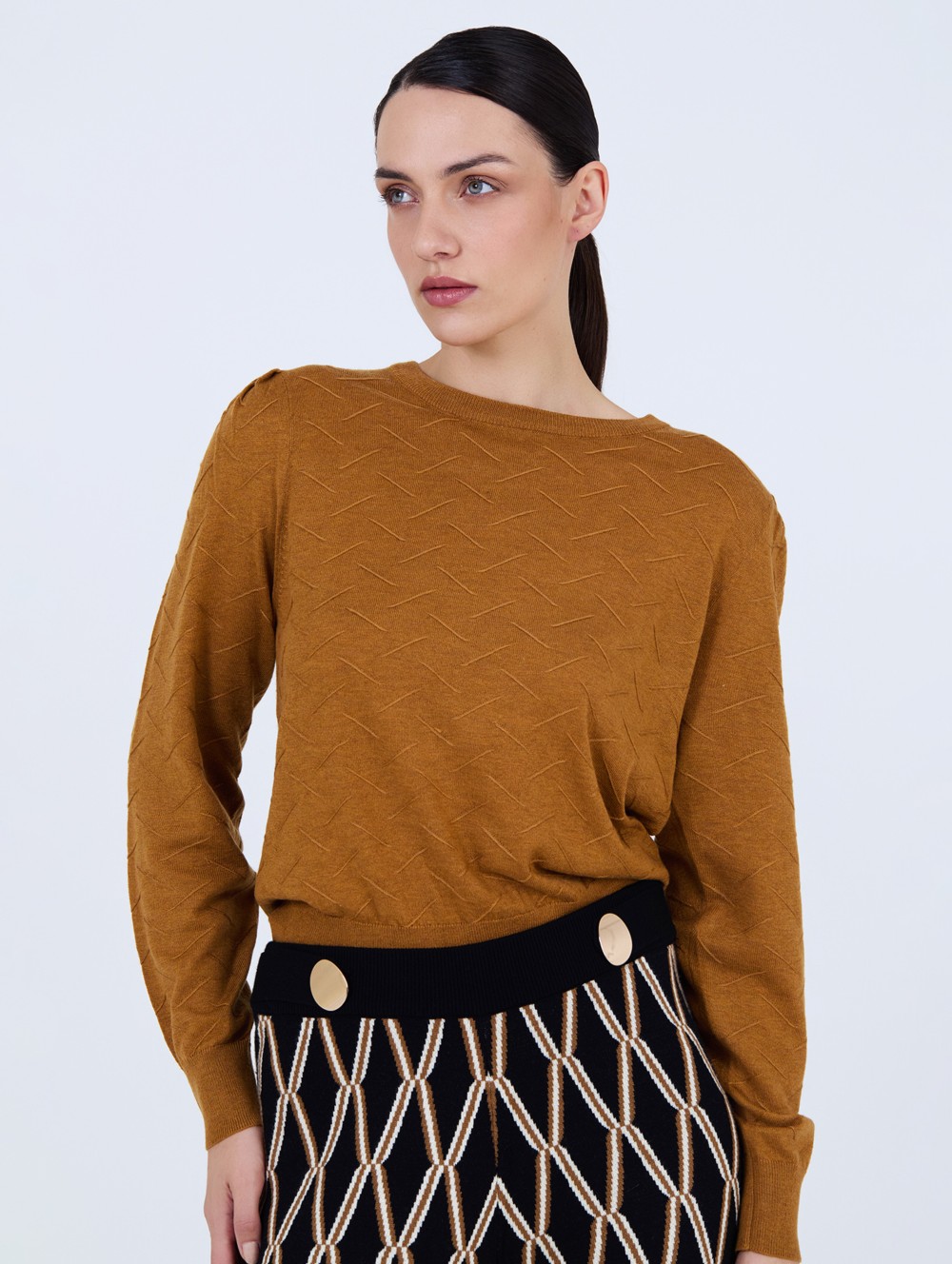 Textured wool sweater