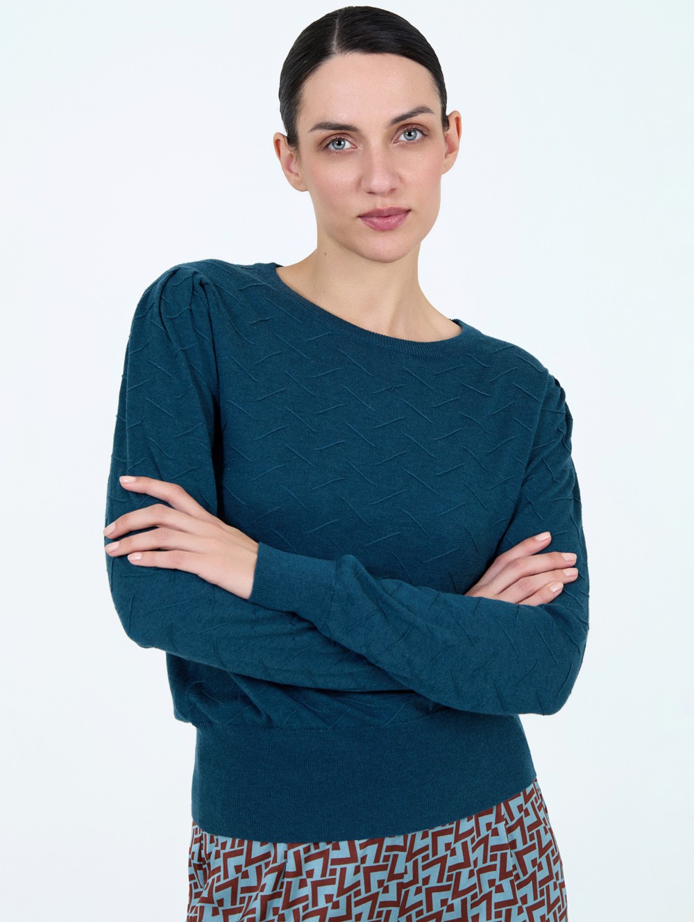 Textured wool sweater