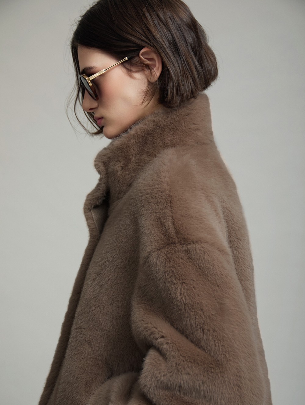 Faux fur jacket