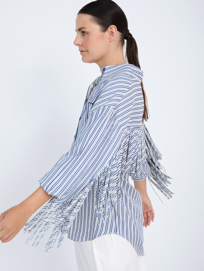 Camisa rayas flecos
