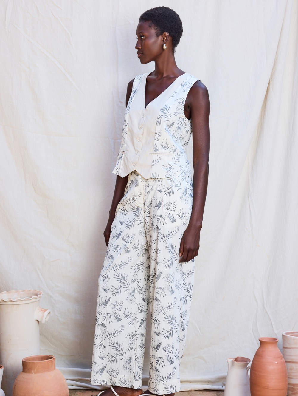 Chaleco traje patchwork